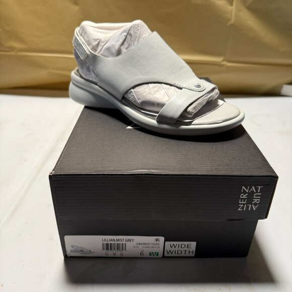 Naturalizer Lillian Women's Wedge Shoes Mist Grey Size 6 NEW - Picture 4 of 11